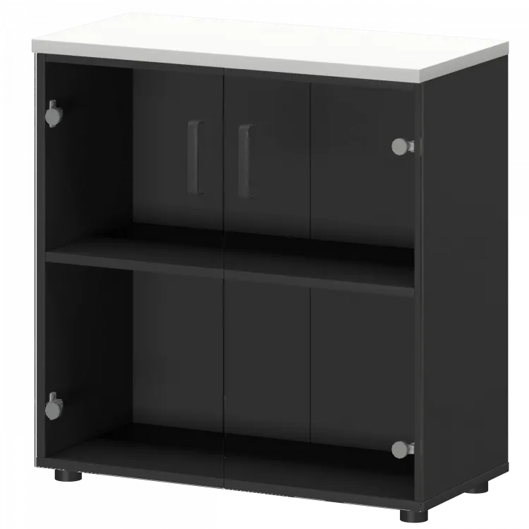 Шкаф СМШ-28С Графит/Белый 792x380x835 Смарт