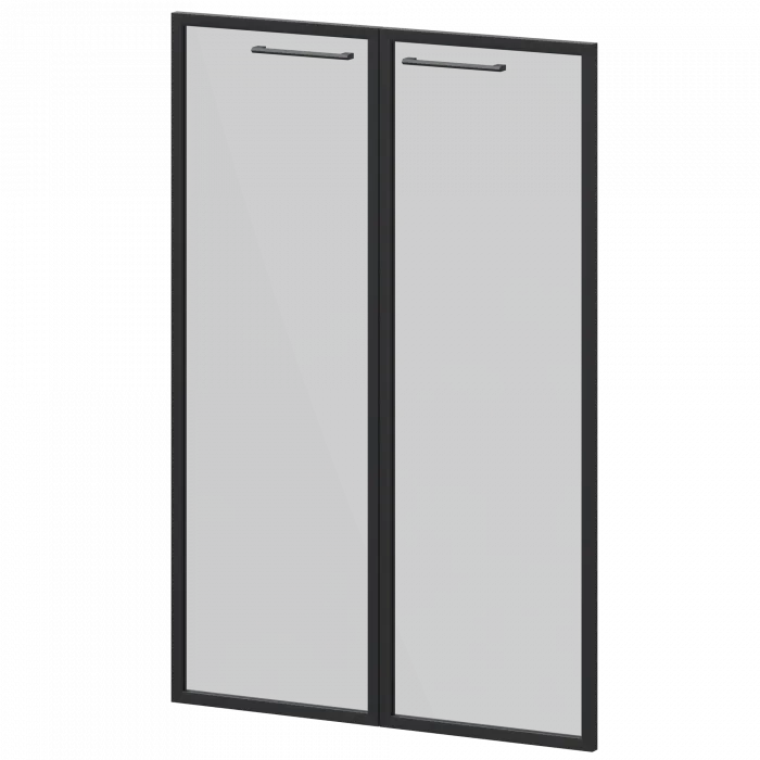 Фасады рамочные стеклянные KZF-38RS(Ч) Тонированный 784x20x1158 Кортез