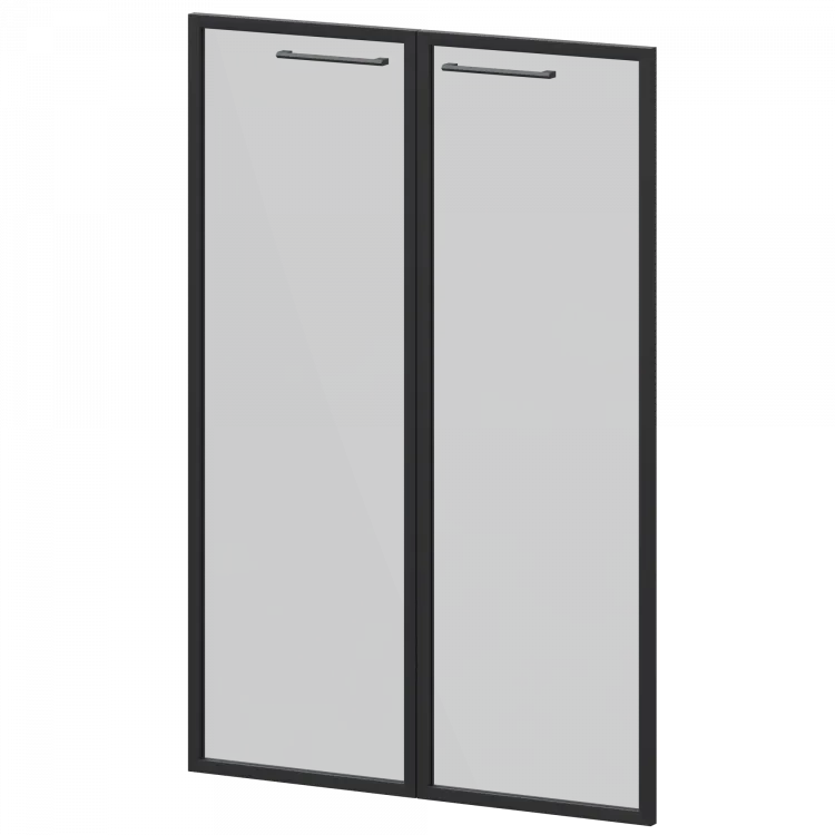 Фасады рамочные стеклянные KZF-38RS(Ч) Тонированный 784x20x1158 Кортез