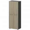 Шкаф для одежды KZS-46 Кронберг/Графит 598x380x1595 Кортез