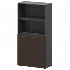 Шкаф высокий комб. СМШ48.28F.28S Дуб венге/Графит 792x380x1595 Кортез