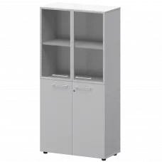 Шкаф высокий комб. СМШ48.28F.28RS(Б) Белый 792x380x1595 Кортез