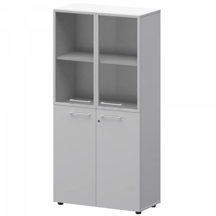 Шкаф высокий комб. СМШ48.28F.28RS(Б) Белый 792x380x1595 Кортез