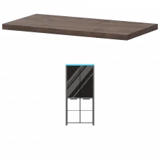 Топ КТ-73.38 Дуб апрель 858x440x38 Акцент