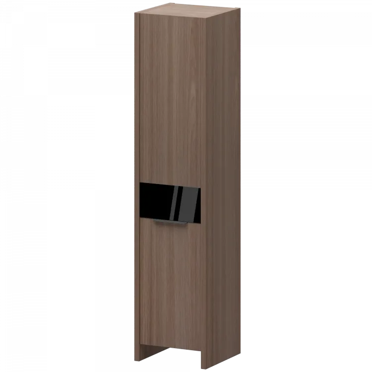 Стеллаж узкий закрытый левый КТ-41.38/КТ-51.18 Темный шимо 466x438x1968 Акцент