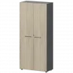 Шкаф высокий закрытый СМШ58F(Ч) Кронберг/Графит 792x380x1990 Кортез
