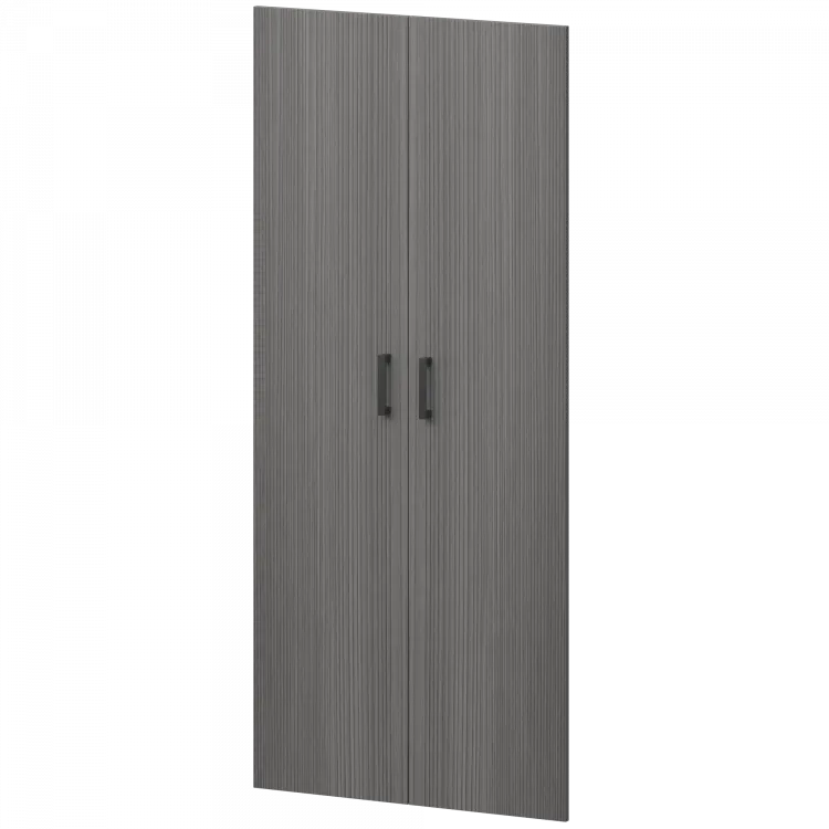 Двери из ЛДСП к широким стеллажам НТ-602.2.Ф.Ч Лиственница 780x16x1948 Аргентум