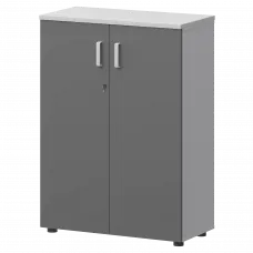 Шкаф СМШ-38Д Тип1 Белый/Графит 792x380x1214 Смарт