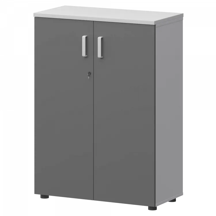 Шкаф СМШ-38Д Тип1 Белый/Графит 792x380x1214 Смарт