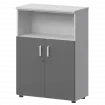 Шкаф СМШ-38Д2 Тип1 Белый/Графит 792x380x1215 Смарт