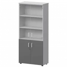 Шкаф СМШ-58ДС Тип1 Белый/Графит 792x380x1990 Смарт