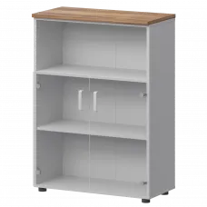 Шкаф СМШ-38С2 Белый/Таксония 792x380x1215 Смарт