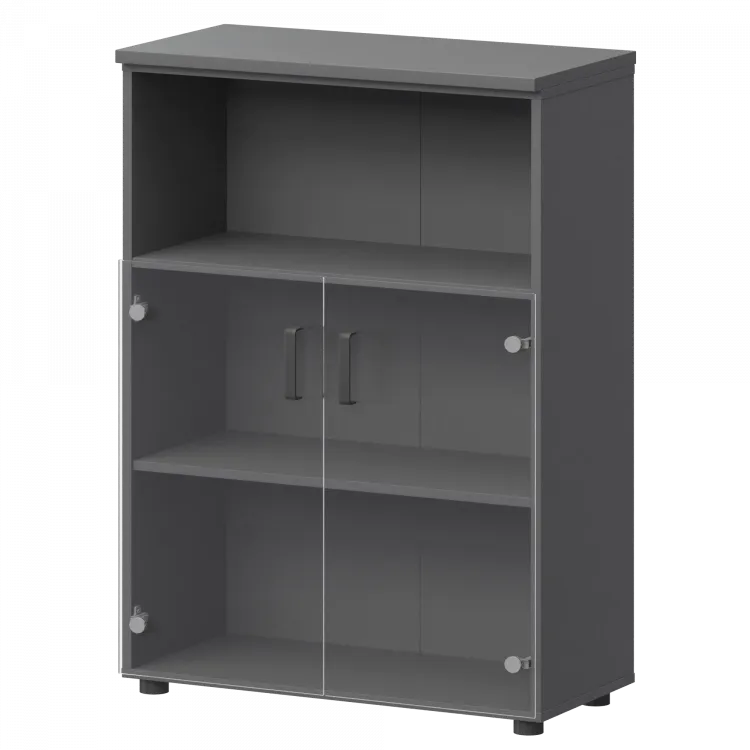 Шкаф СМШ-38С2 Графит 792x380x1215 Смарт