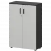 Шкаф СМШ-38Д Тип1 Графит/Белый 792x380x1215 Смарт