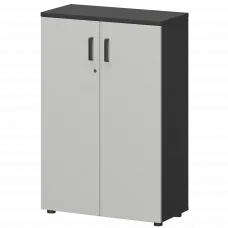 Шкаф СМШ-38Д Тип1 Графит/Белый 792x380x1215 Смарт