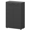 Шкаф средний закрытый СМШ38F Графит 792x380x1190 Кортез