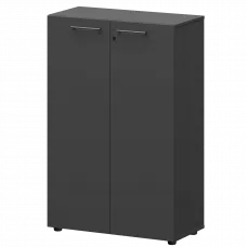 Шкаф средний закрытый СМШ38F Графит 792x380x1190 Кортез