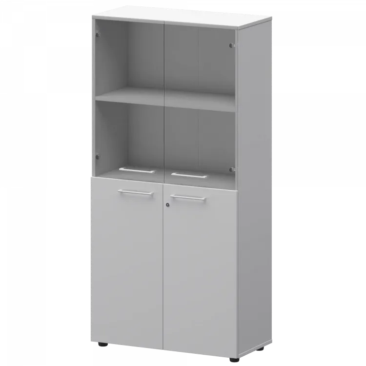 Шкаф высокий комб. СМШ48.28F.28S(Б) Белый 792x380x1595 Кортез