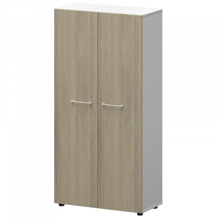 Шкаф высокий закрытый СМШ48F(Б) Кронберг/Белый 792x380x1595 Кортез