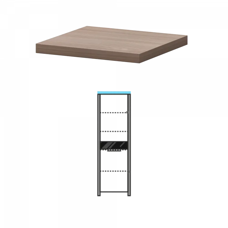 Топ КТ-70.38 Темный шимо 468x441x38 Акцент