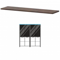 Топ КТ-74.38 Дуб апрель 1414x440x38 Акцент