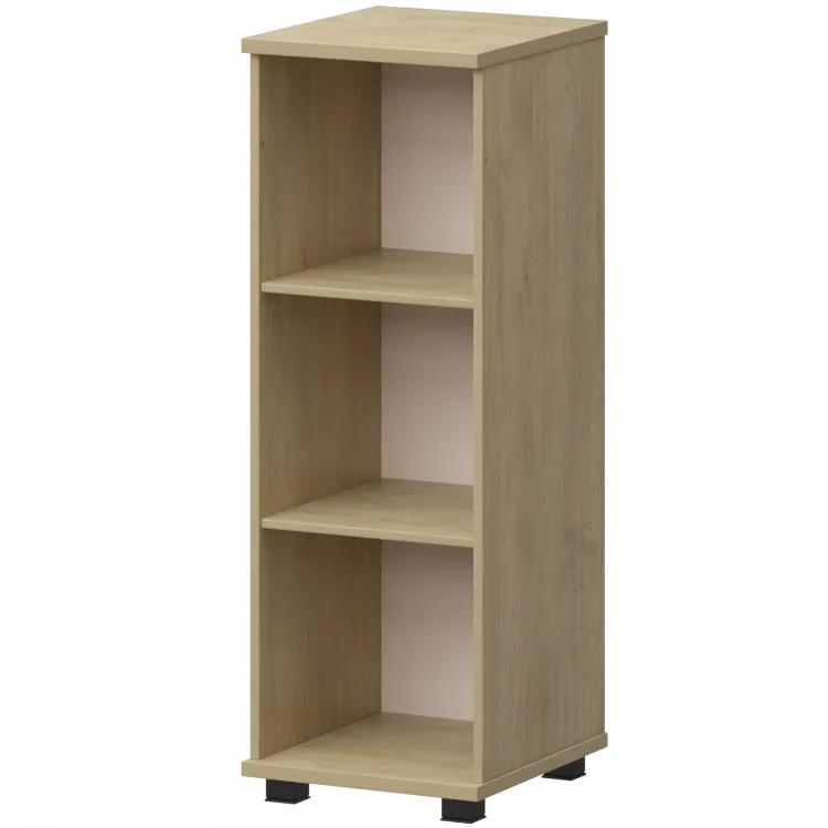 Стеллаж низкий узкий НТ-440.Ч Баттл Рок 400x445x1280 Аргентум