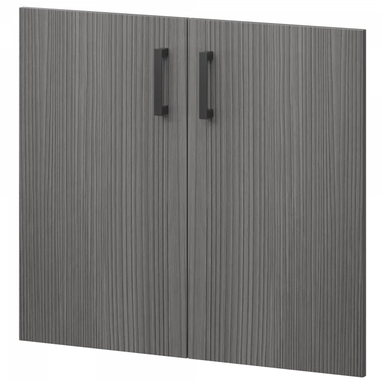 Двери из ЛДСП к широким стеллажам НТ-600.2.Ф.Ч Лиственница 780x16x764 Аргентум