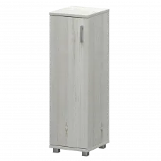 Стеллаж низкий узкий закрытый "НТ-440;НТ-601" Сосна винтер 400x445x1280 Аргентум