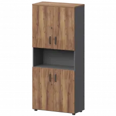 Шкаф СМШ-58Д4 Тип2 Графит/Таксония 792x380x1990 Смарт