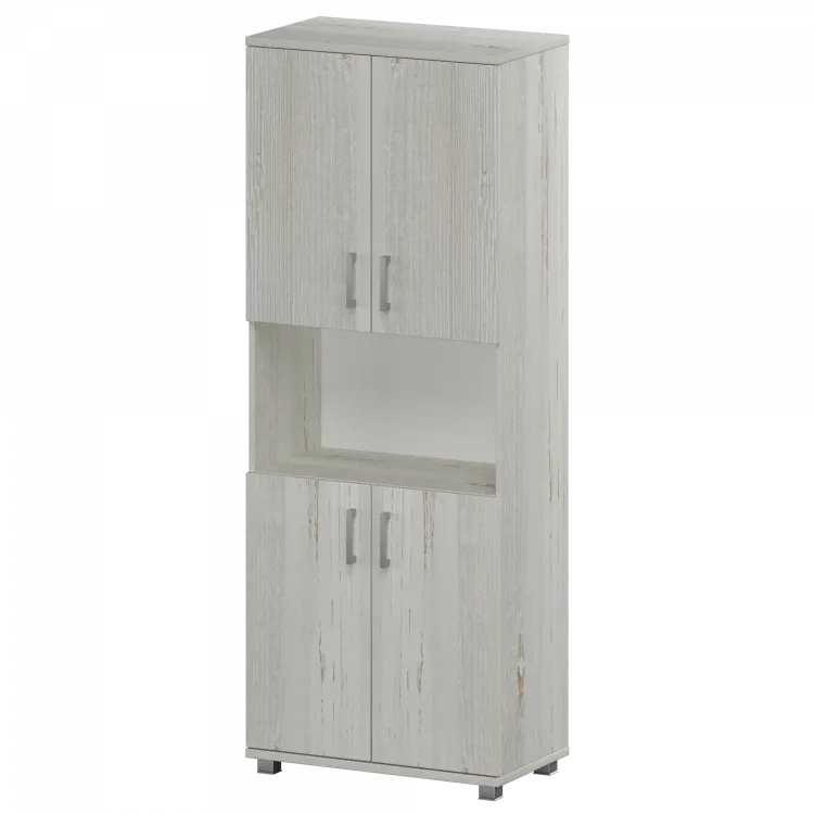 Стеллаж высокий полузакрытый "НТ-580;НТ-600.2;НТ-600.2" Сосна винтер 800x445x2050 Аргентум