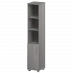 Стеллаж высокий узкий полузакрытый "НТ-540;НТ-600" Лиственница 400x445x2050 Аргентум