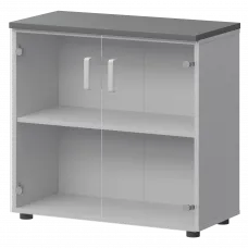 Шкаф СМШ-28С2 Белый/Графит 792x380x835 Смарт