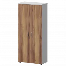 Шкаф СМШ-58Д Тип1 Белый/Таксония 792x380x1990 Смарт