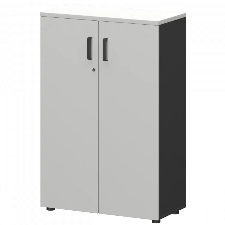 Шкаф СМШ-38Д Тип2 Графит/Белый 792x380x1215 Смарт