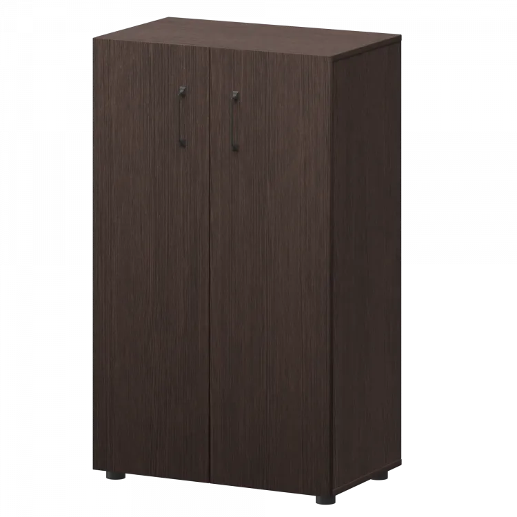 Стеллаж средний закрытый К-933,К-943,КФ-942 Дуб венге 720x420x1215 Приоритет