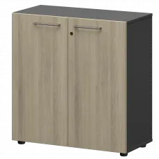 Шкаф низкий закрытый СМШ28F Кронберг/Графит 792x380x811 Кортез