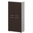 Шкаф высокий закрытый СМШ48.2.28F(Б) Дуб венге/Белый 792x380x1595 Кортез