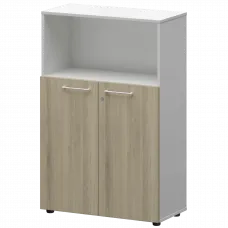 Шкаф средний с нишей СМШ38.28F(Б) Кронберг/Белый 792x380x1190 Кортез