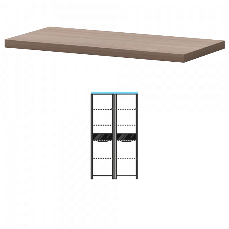 Топ КТ-71.38 Темный шимо 934x441x38 Акцент