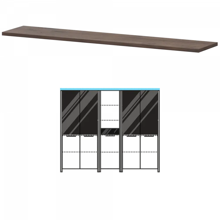Топ КТ-75.38 Дуб апрель 2180x440x38 Акцент