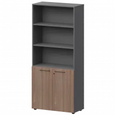 Шкаф высокий полузакрытый СМШ58.28F(Ч) Темный шимо/Графит 792x380x1990 Кортез