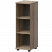 Стеллаж низкий узкий НТ-440.Ч Дуб сафари 400x445x1280 Аргентум