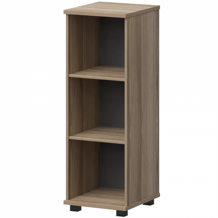 Стеллаж низкий узкий НТ-440.Ч Дуб сафари 400x445x1280 Аргентум