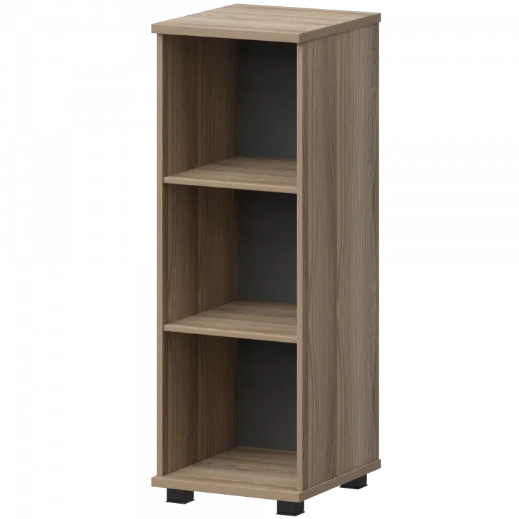 Стеллаж низкий узкий НТ-440.Ч Дуб сафари 400x445x1280 Аргентум