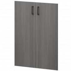 Двери из ЛДСП к широким стеллажам НТ-601.2.Ф.Ч Лиственница 780x16x1180 Аргентум