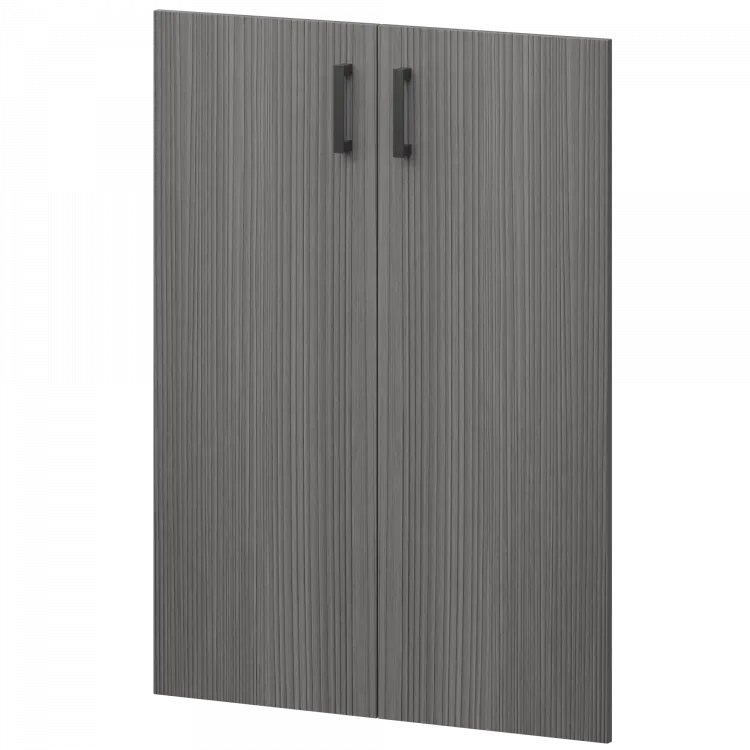 Двери из ЛДСП к широким стеллажам НТ-601.2.Ф.Ч Лиственница 780x16x1180 Аргентум