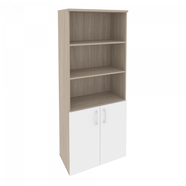 Onix Шкаф высокий широкий O.ST-1.1 Дуб Аттик/Белый Бриллиант 800*420*1977