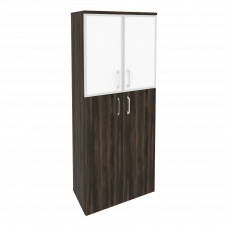 Onix Шкаф высокий широкий O.ST-1.7 R white Дуб Мали/Стекло White 800*420*1977