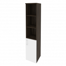 Onix Шкаф высокий узкий правый O.SU-1.1 (R) Дуб Мали/Белый Бриллиант 400*420*1977