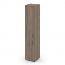 Style Project Шкаф высокий узкий SN.STU-104(L) Вяз Благородный/Черный Ручки 400*400*1982